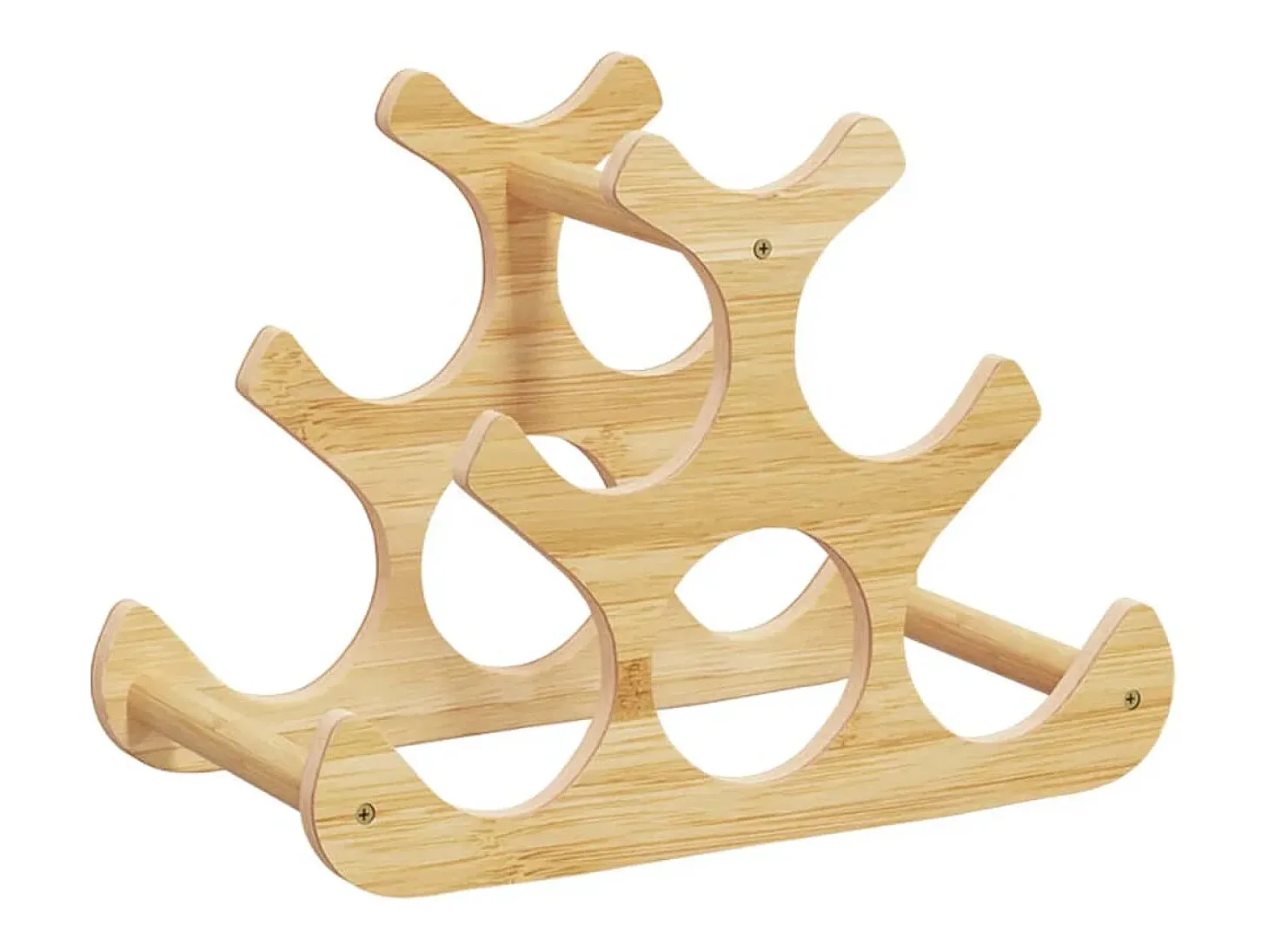 Garrafeira para 6 garrafas 35x18x25,5 cm bambu PT104028