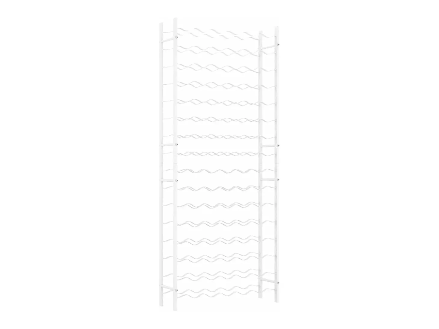 Garrafeira para 96 garrafas metal branco PT851221