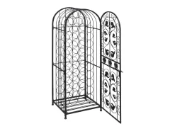 Garrafeira, suporte de metal para 45 garrafas de vinho PT109390