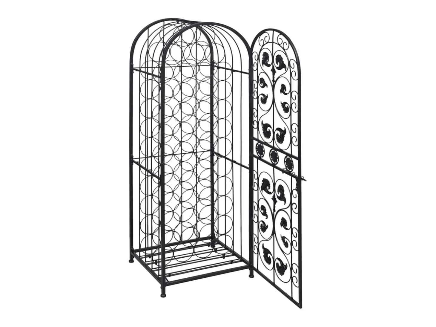 Garrafeira, suporte de metal para 45 garrafas de vinho PT109390