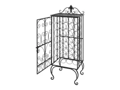 Garrafeira, suporte de metal para 28 garrafas de vinho PT113640