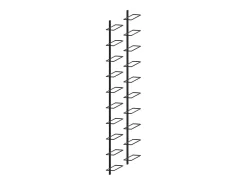Garrafeiras de parede para 20 garrafas 2 pcs metal preto PT157005