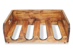 Garrafeiras para 16 garrafas 4 pcs madeira recuperada maciça PT951533
