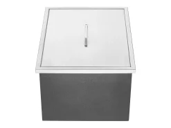 Geladeira Embutida SucceBuy, 53 x 43 x 46 cm, Baldes de Gelo de Aço Inoxidável com Tampa, Bar de Gelados para Cozinha Exterior