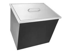 Geladeira Embutida SucceBuy, 53 x 43 x 46 cm, Baldes de Gelo de Aço Inoxidável com Tampa, Bar de Gelados para Cozinha Exterior