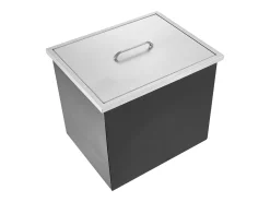 Geladeira Embutida SucceBuy, 51 x 35 x 30 cm, Baldes de Gelo de Aço Inoxidável com Tampa, Bar de Gelados para Cozinha Exterior
