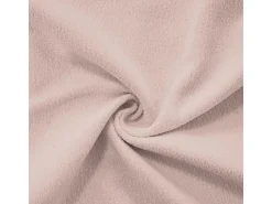 Grande sofá canto modular - 3 lugares - com 2 puff e 5 almofadas - tecido pelúcia rosa - 313x145x81cm
