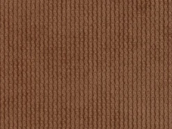 Grande sofá de canto direito veludo canelado terracota POGNI de Maison Céphy