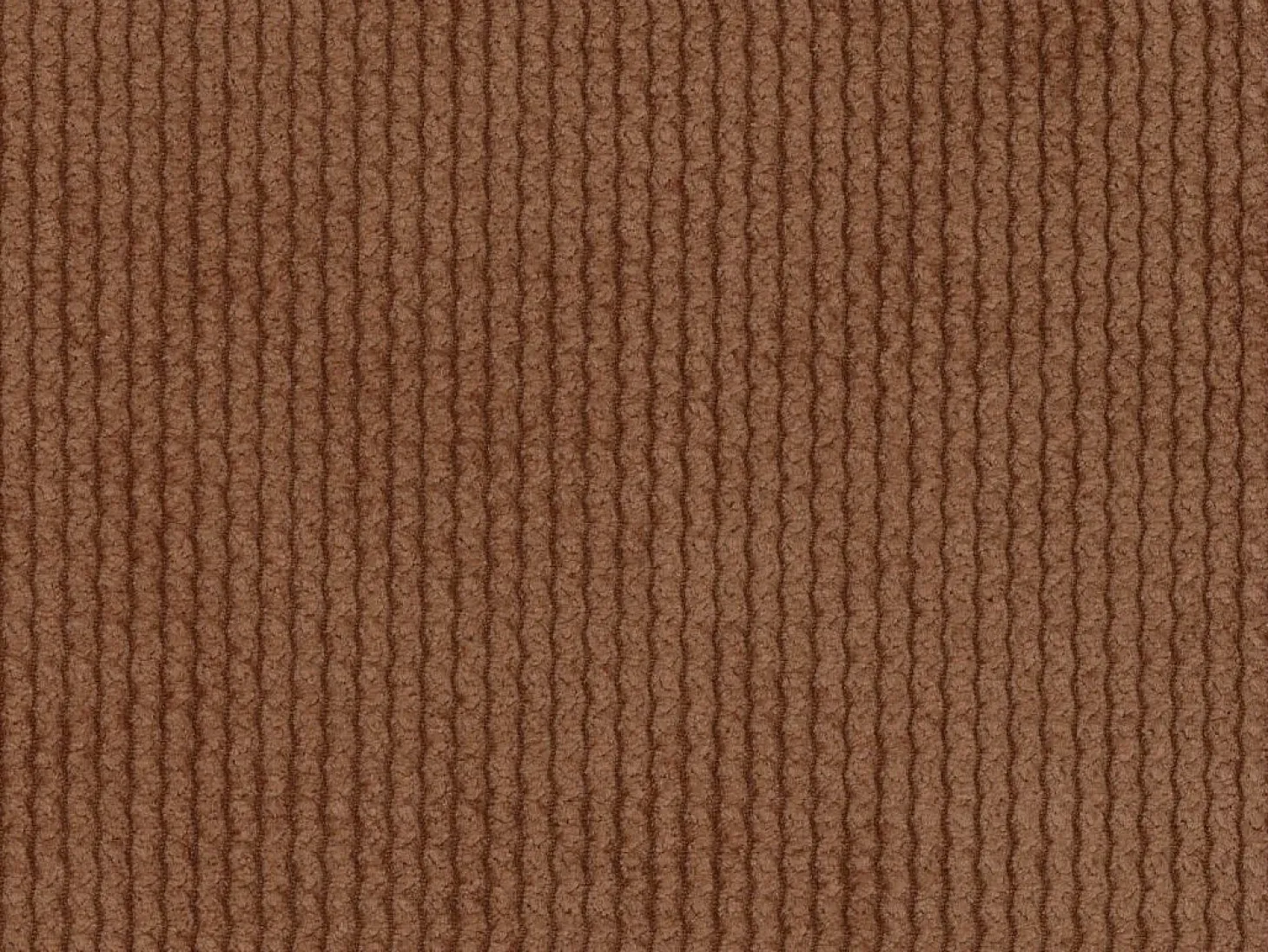 Grande sofá de canto direito veludo canelado terracota POGNI de Maison Céphy