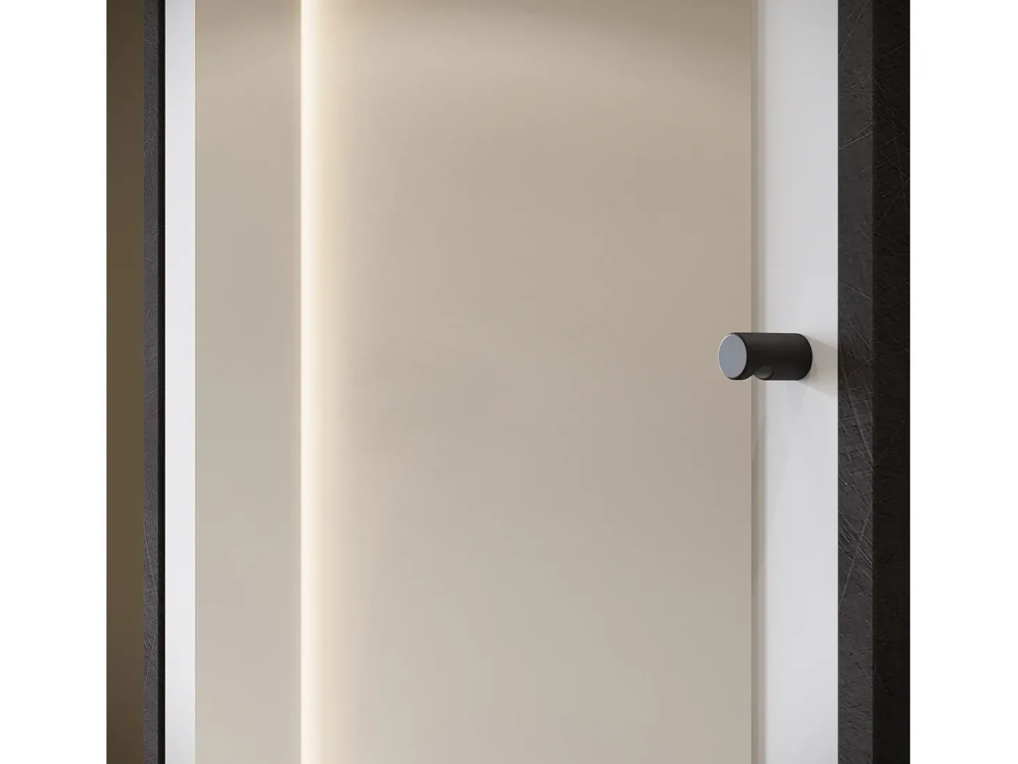 Guarda roupa moderna 90 cm roupeiro de entrada com espelho prateleiras e varão mate matera branco