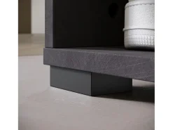 Guarda roupa moderna 90 cm roupeiro de entrada com espelho prateleiras e varão mate matera branco
