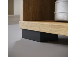 Guarda roupa moderna 90 cm roupeiro de entrada com espelho prateleiras e varão mate artisan