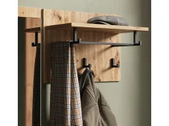 Guarda-roupa antracite/artesanal 90x30.1x40 selena