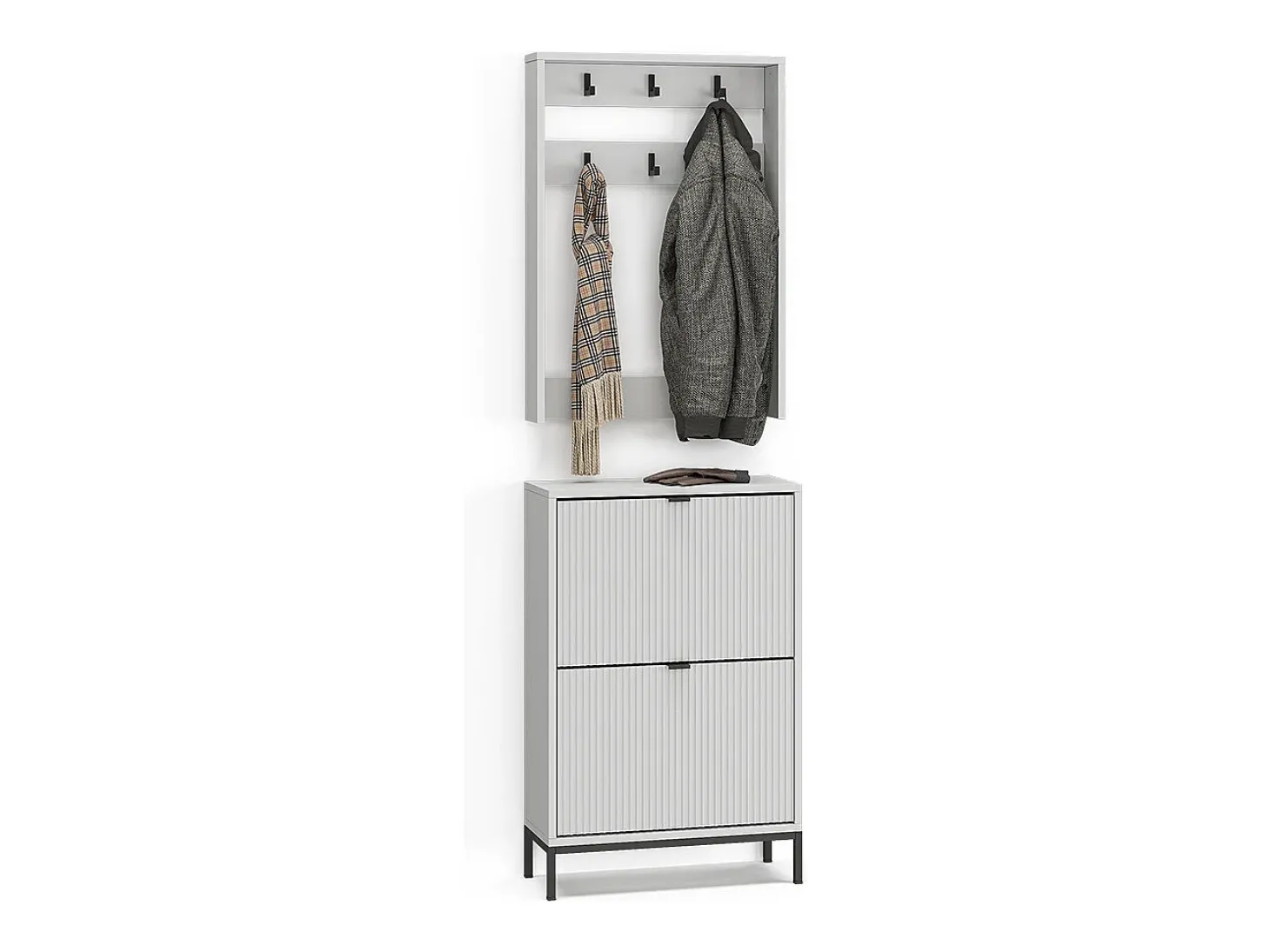 Guarda-roupa branco 60x24x92 eliza