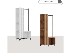 Guarda-roupa branco 80x45x187 zinto