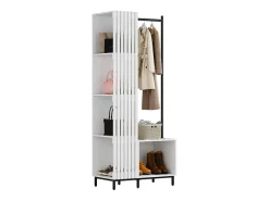 Guarda-roupa branco 80x45x187 zinto