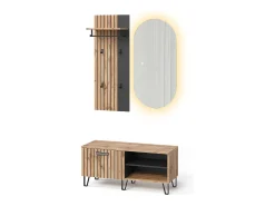 Guarda-roupa carvalho wotan 43x26.6x110 amber
