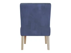 Hazen | Cadeira Lounge em Tecido Azul Marinho