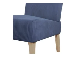 Hazen | Cadeira Lounge em Tecido Azul Marinho
