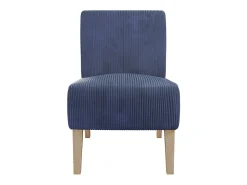 Hazen | Cadeira Lounge em Tecido Azul Marinho