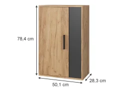 Hängeschrank carvalho goldkraft/antracite 50.1x28.3x78.4 berno
