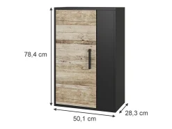 Hängeschrank carvalho preto/areia 50.1x28.3x78.4 berno