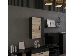 Hängeschrank carvalho preto/areia 50.1x28.3x78.4 berno