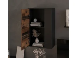 Hängeschrank preto/estilo antigo 50.1x28.3x78.4 berno