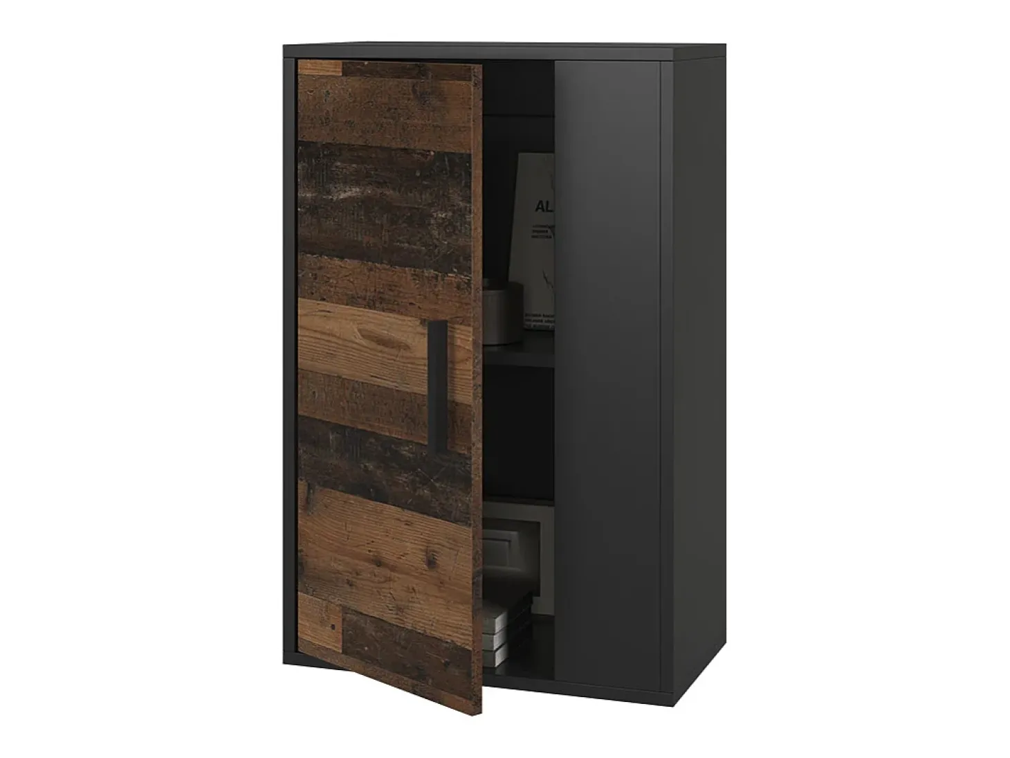 Hängeschrank preto/estilo antigo 50.1x28.3x78.4 berno
