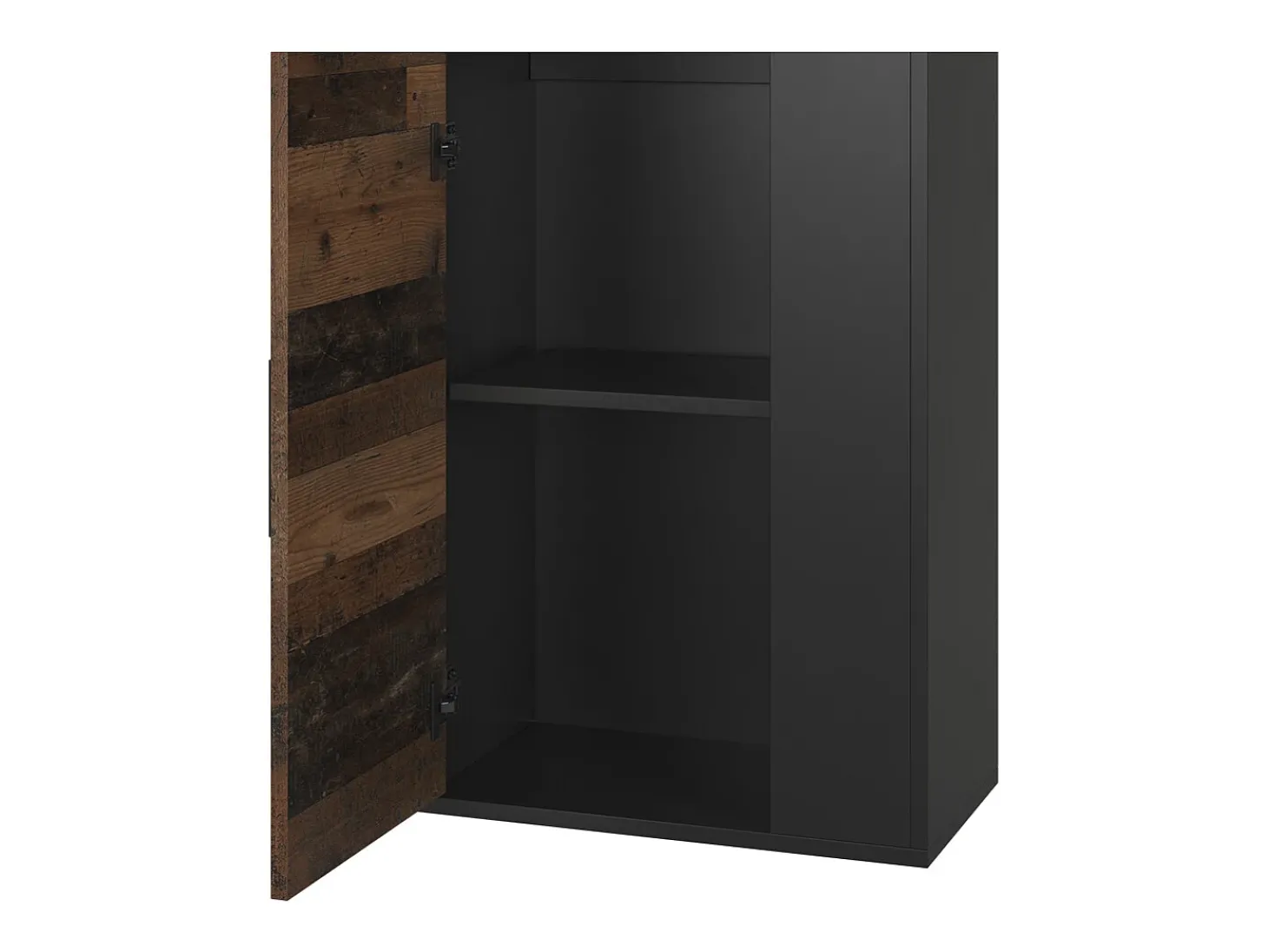 Hängeschrank preto/estilo antigo 50.1x28.3x78.4 berno