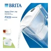 Jarro filtrante Aluna Calendar Branco com 2 cartuchos Brita para água pura e saborosa