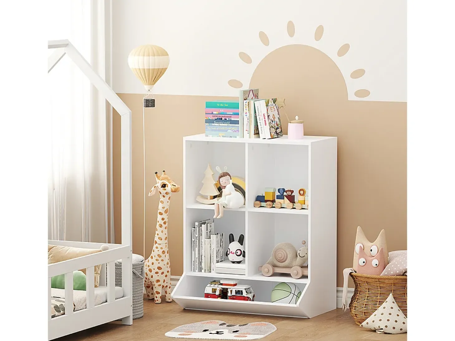 Kinderregal branco 65.5x31x82.5 conny