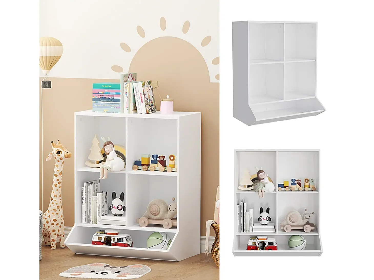 Kinderregal branco 65.5x31x82.5 conny