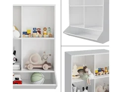 Kinderregal branco 65.5x31x82.5 conny