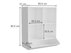 Kinderregal branco 65.5x31x82.5 conny
