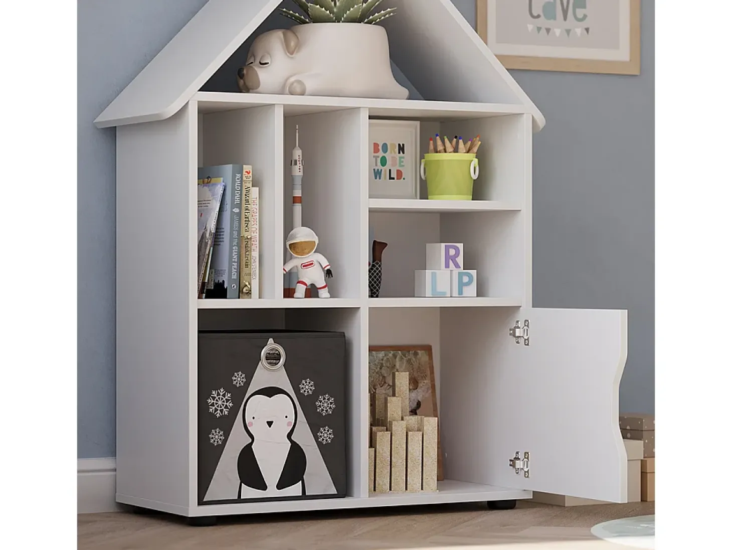 Kinderregal branco 71x32.1x112.2 estell