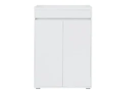 Kosmo | Sapateira com 2 Portas 1 Gaveta em MDF Branco