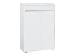 Kosmo | Sapateira com 2 Portas 1 Gaveta em MDF Branco