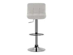 Kurt - Banqueta de couro ecológico branco - Conjunto de 2 peças