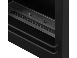 Lareira a bioetanol Biolareira de piso Cambridge em madeira marrom 110x37x102h