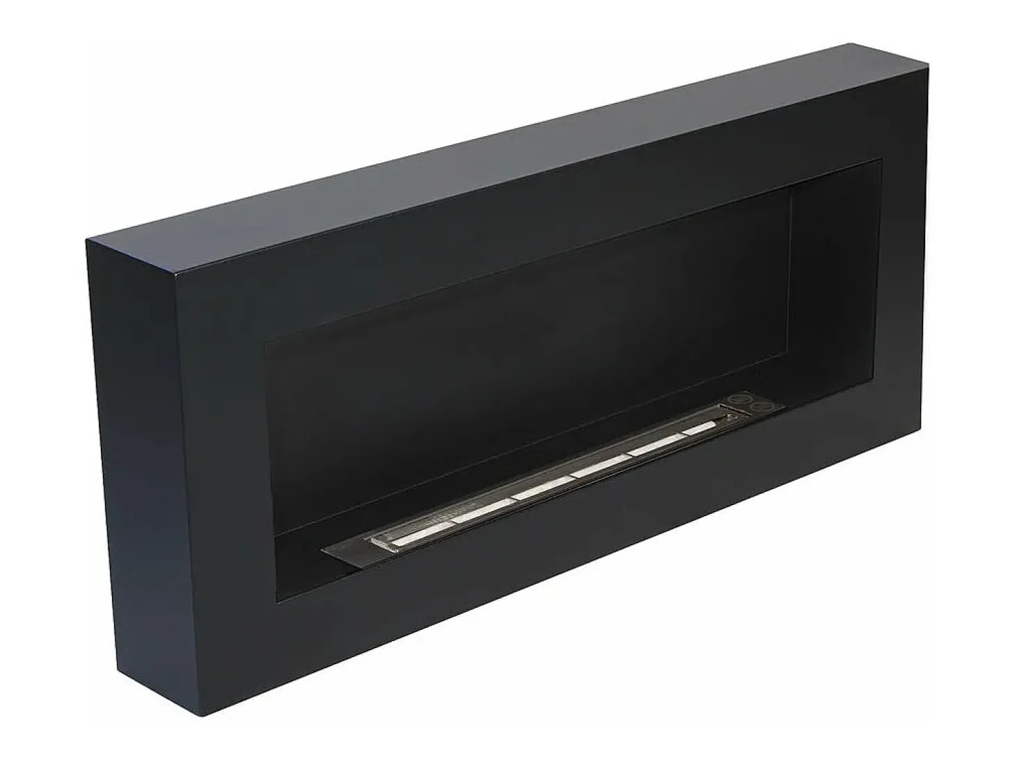 Lareira a bioetanol de parede Siena Preto L 90 x D 12 x H 40
