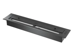 Lareira a bioetanol Incyclorcle Stand - Biolareira de piso com design redondo d.70cm branca