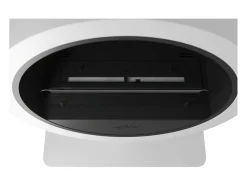 Lareira a bioetanol Incyclorcle Stand - Biolareira de piso com design redondo d.70cm branca