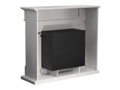 Lareira bioetanol biofireplace TRUMAN Efeito mármore branco L121 x D38 x H108