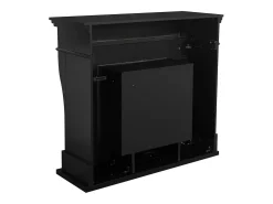 Lareira bioetanol de piso WASHINGTON Preto L111 x D43 x H99
