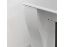 Lareira bioetanol de piso WASHINGTON Branco L111 x D43 x H99