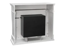 Lareira bioetanol de piso WASHINGTON Branco L111 x D43 x H99