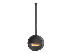 Lareira bioetanol de teto suspenso Incyclorcle Slim - Biolareira de design redondo d.70cm
