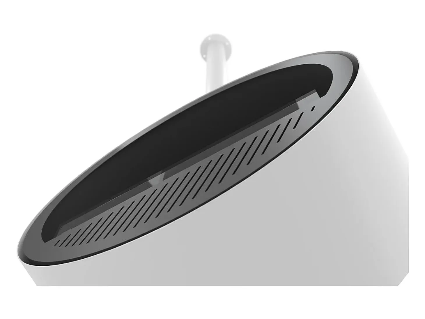 Lareira bioetanol de teto suspenso Incyclorcle Slim - Biolareira de design redondo d.70cm Branco