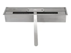 Lareira de canto a bioetanol piso de canto biolareira FORD Marrom L110 x D63 x H102